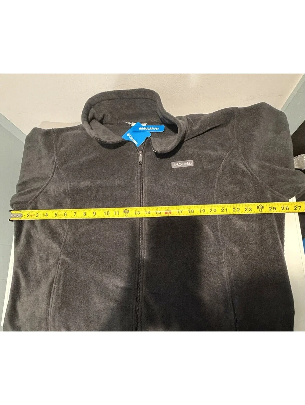 New Womens Columbia Fleece Full Zip Jacket Size 2X Gray Cozy